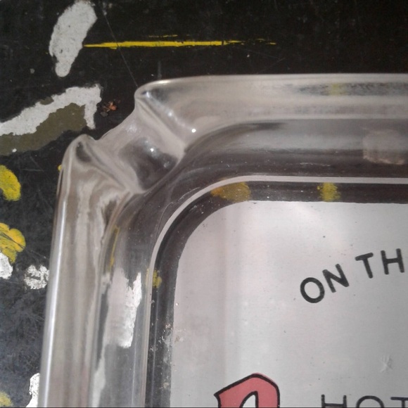 Vintage Glass Square Mid Century HOTEL Posada Del Sol ACAPULCO ashtray - Picture 4 of 7